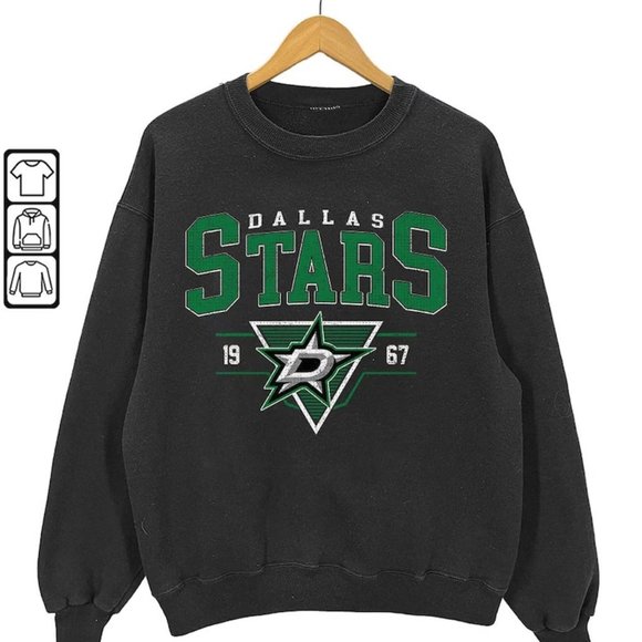 1967 Dallas Stars Shirt, Crewneck Dallas Stars Sweatshirt, Jersey Hockey - Picture 1 of 2